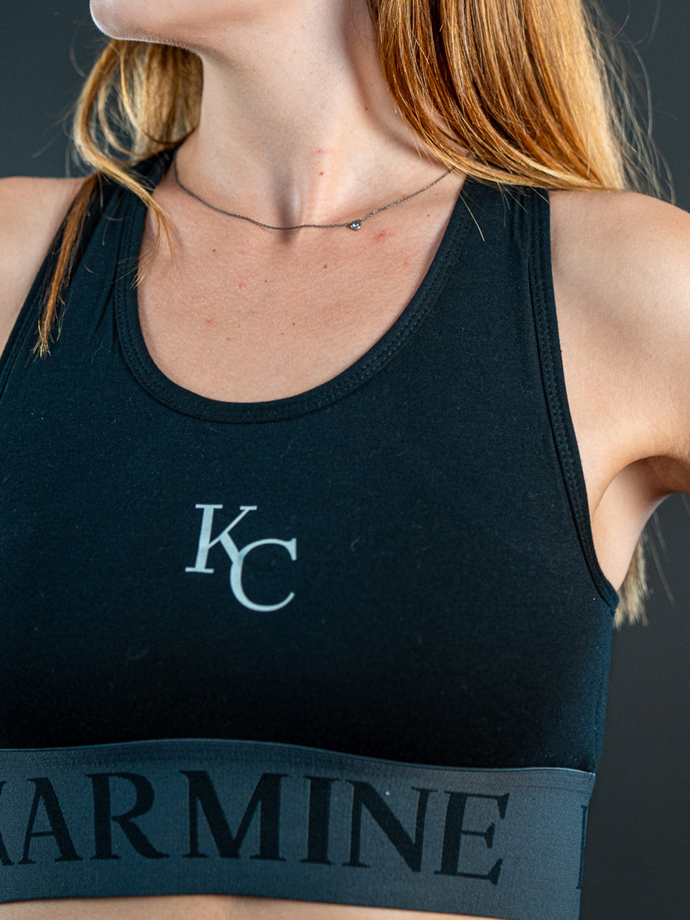 Black Monogram Bralette