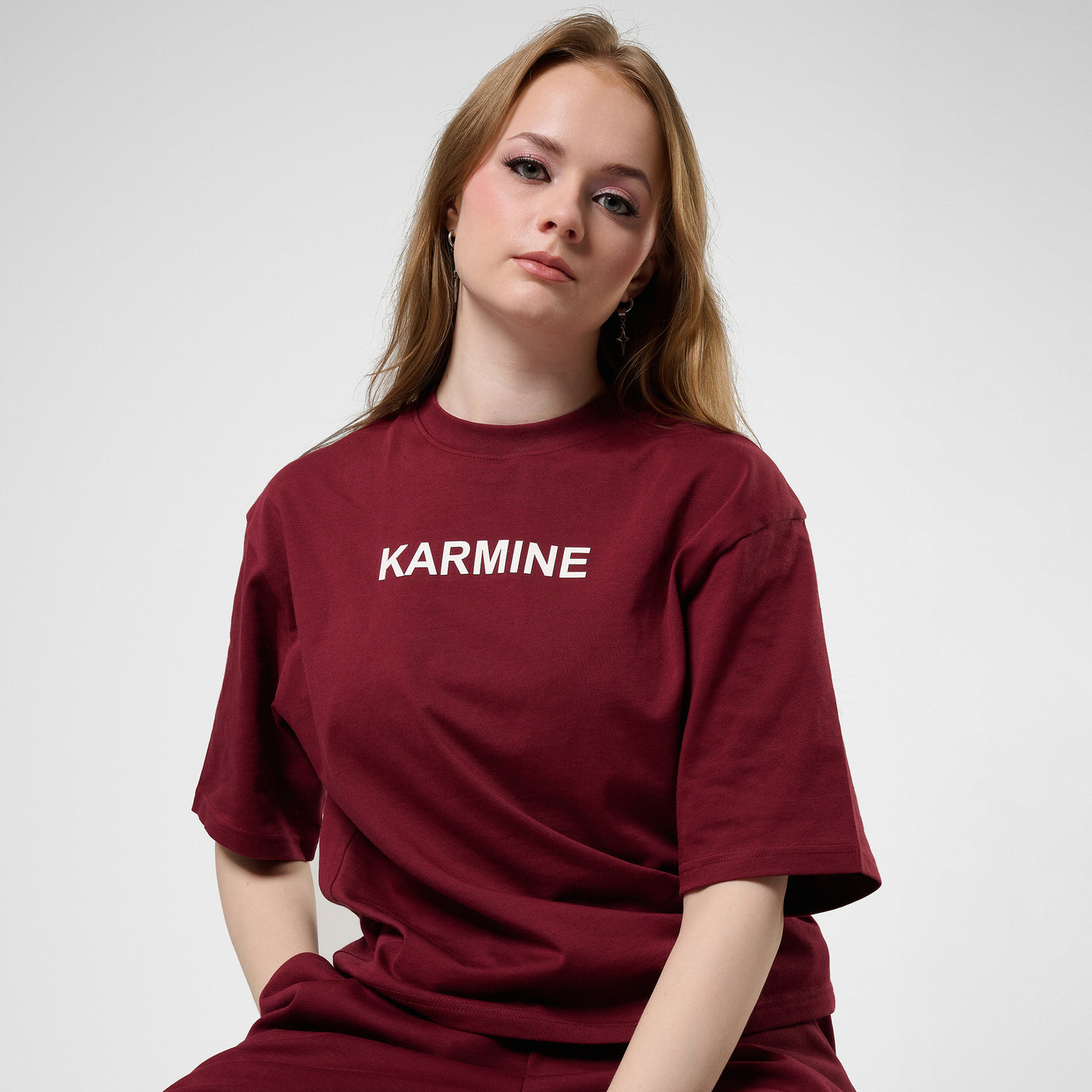 FW25 - Le Tee Boxy Bordeaux