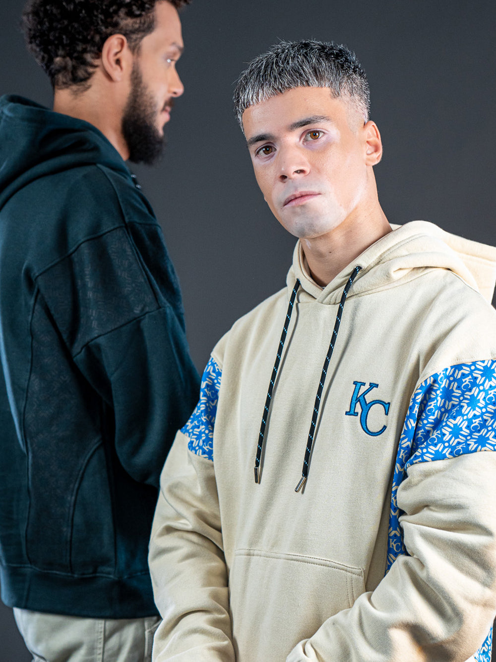 Hoodie Monogram Beige