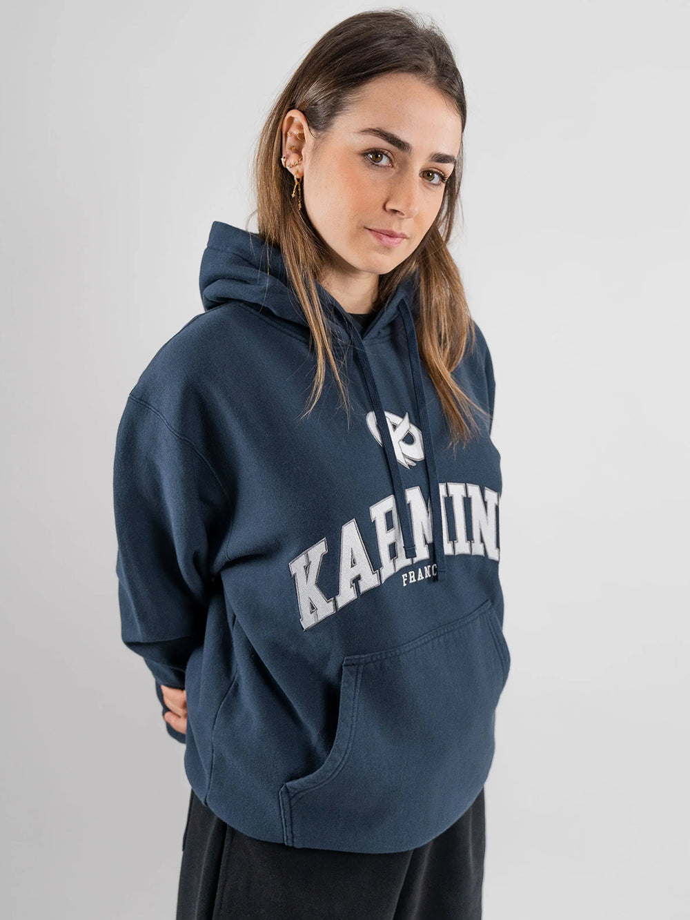 Hoodie University Bleu
