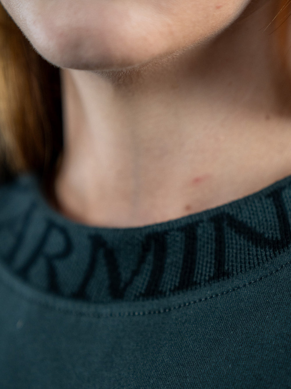 Cropped T-shirt Monogram Noir