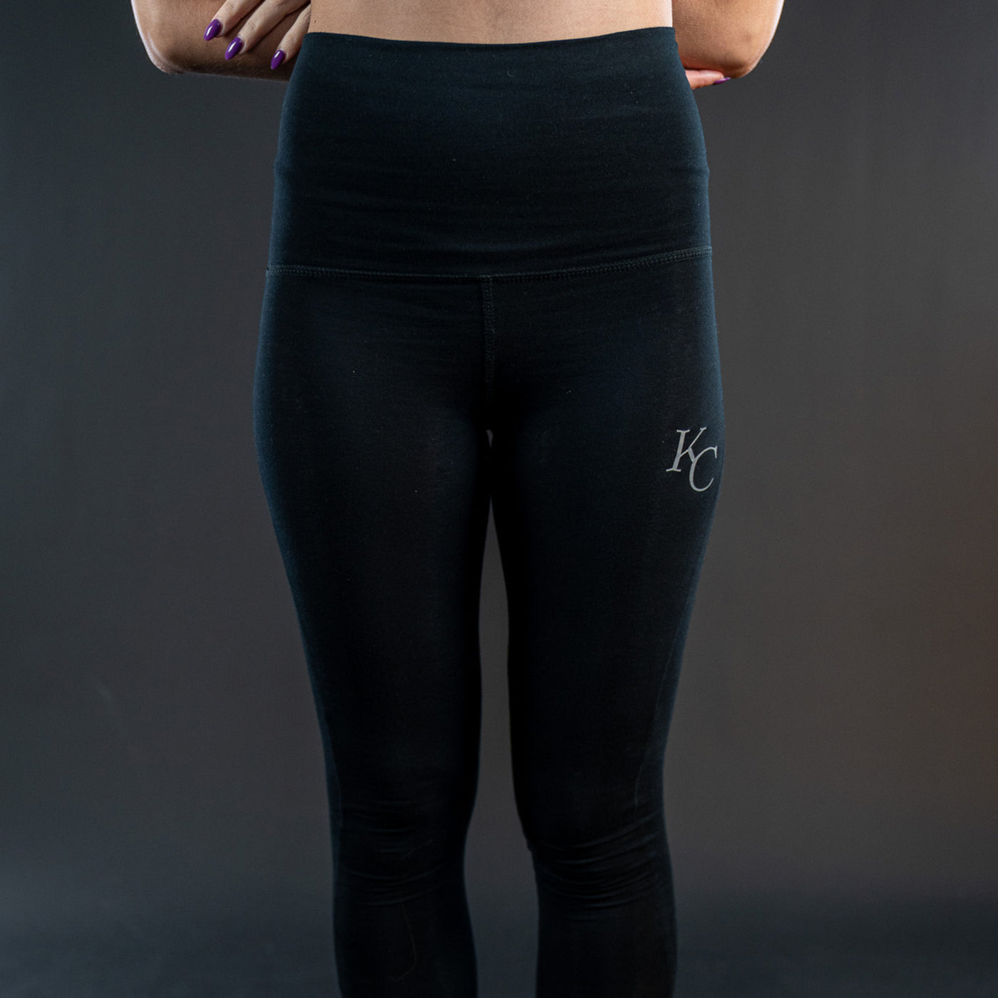 Black Monogram Leggings