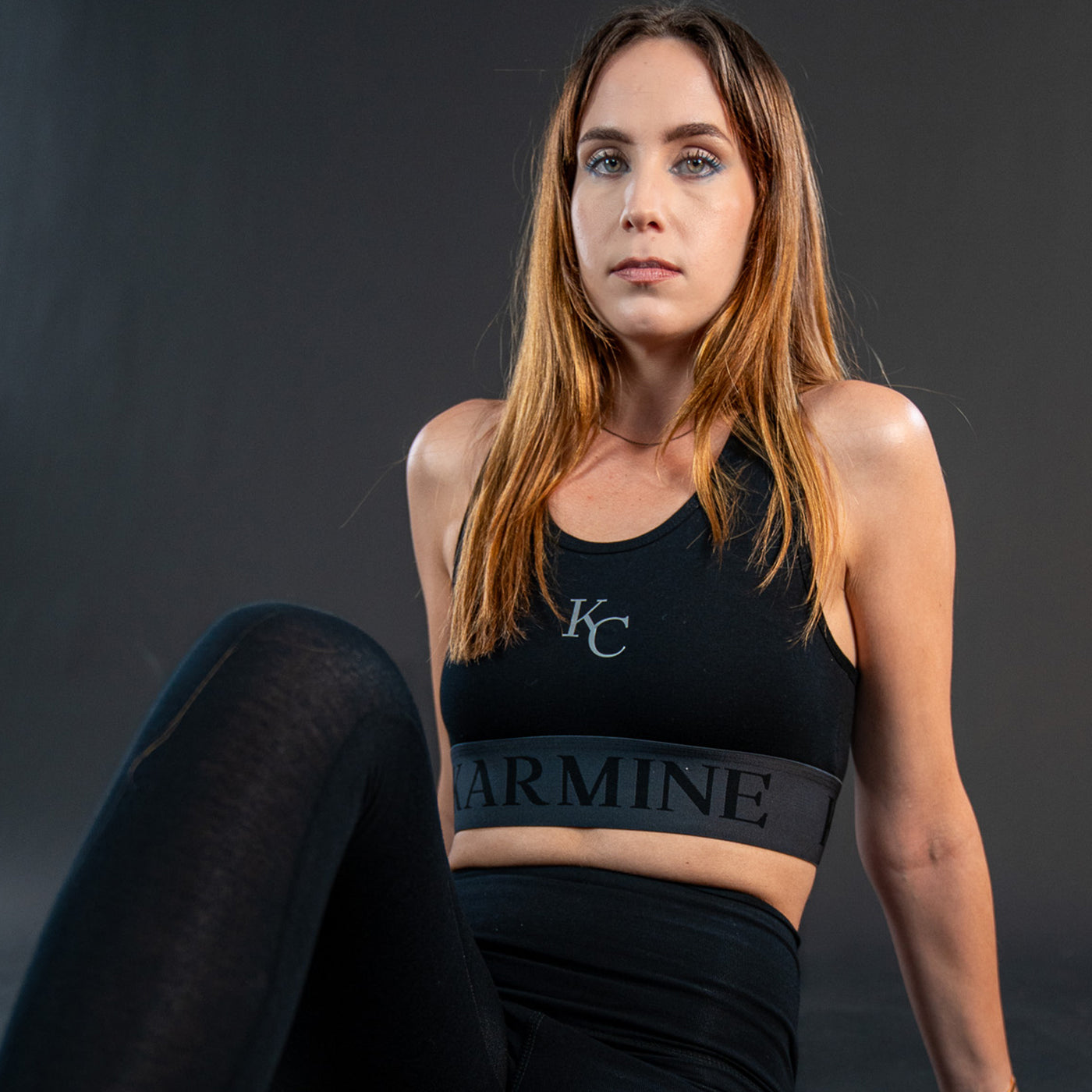 Black Monogram Bralette