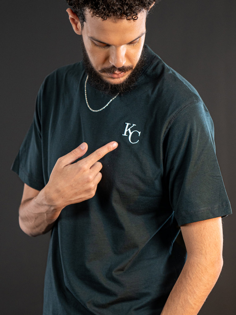 T-shirt Monogram Noir