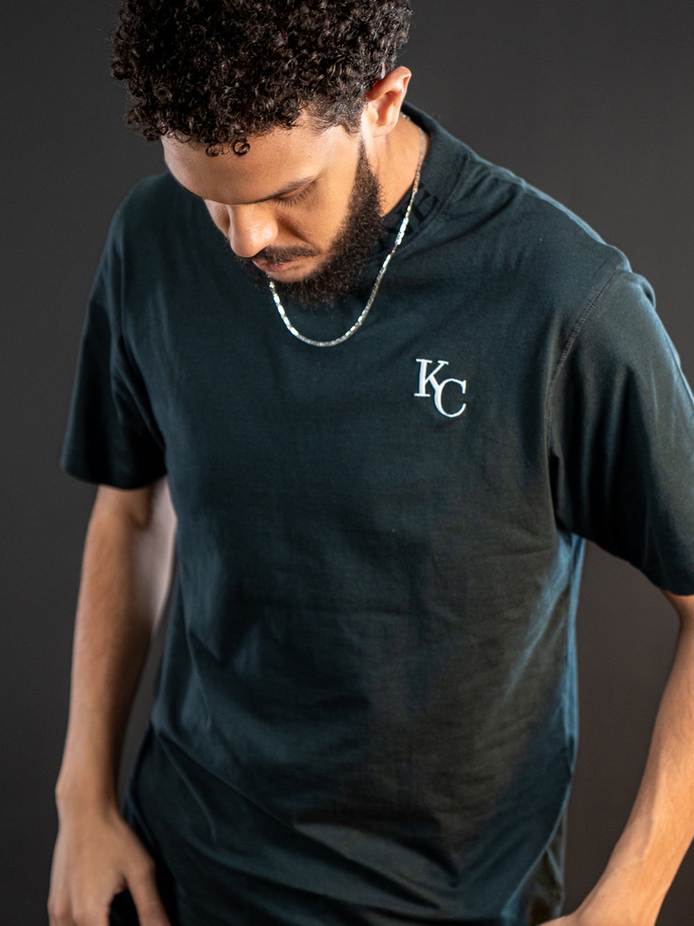 T-shirt Monogram Noir