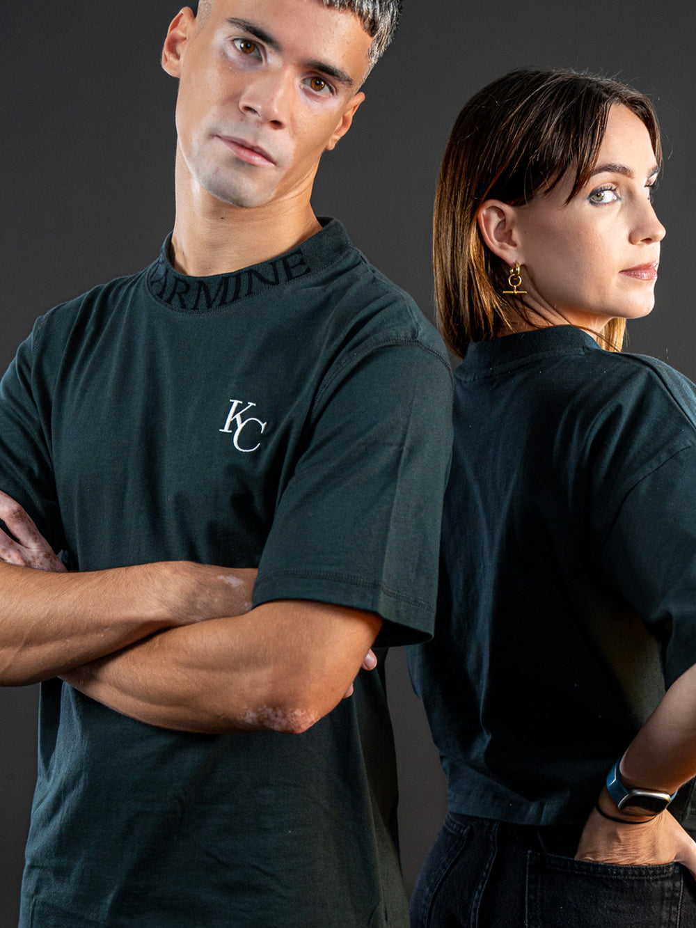 T-shirt Monogram Noir