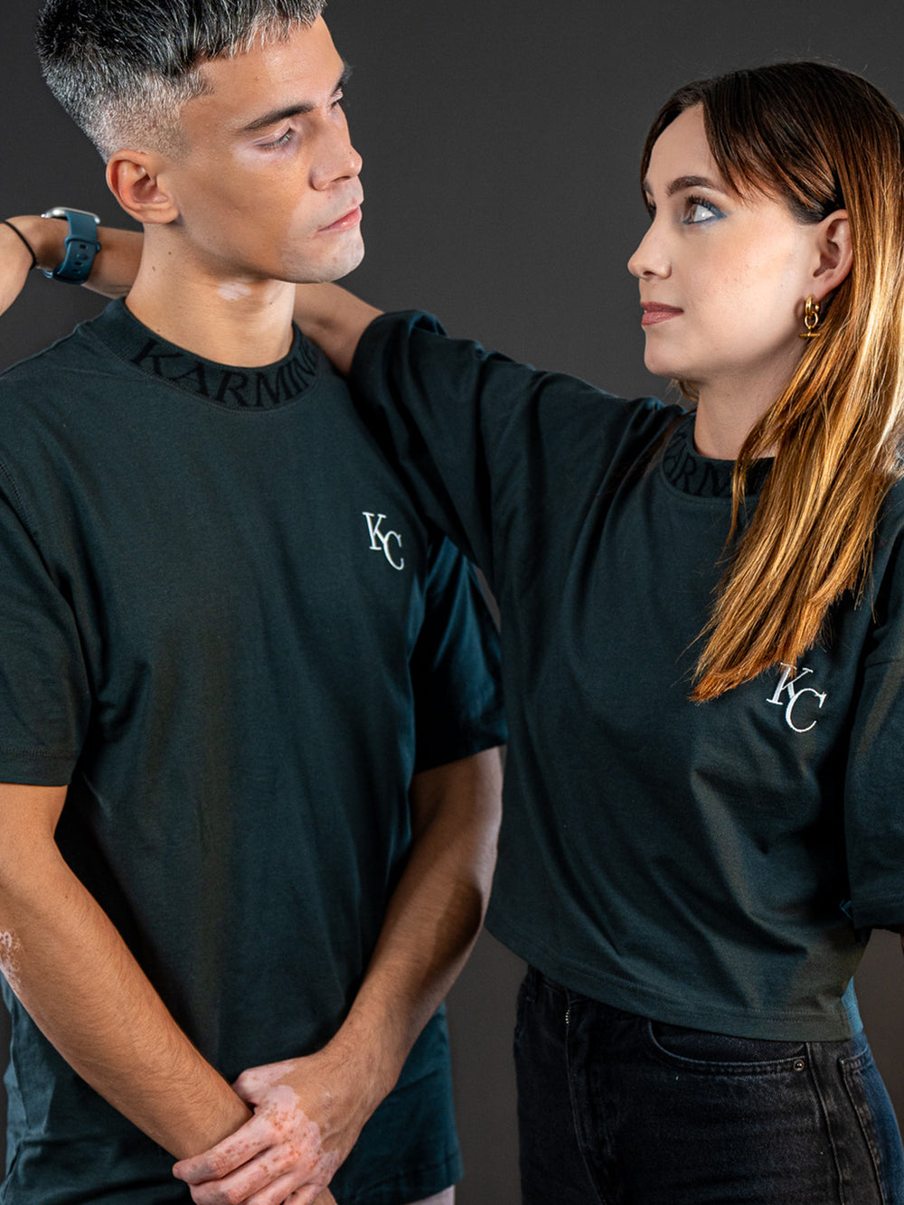 T-shirt Monogram Noir