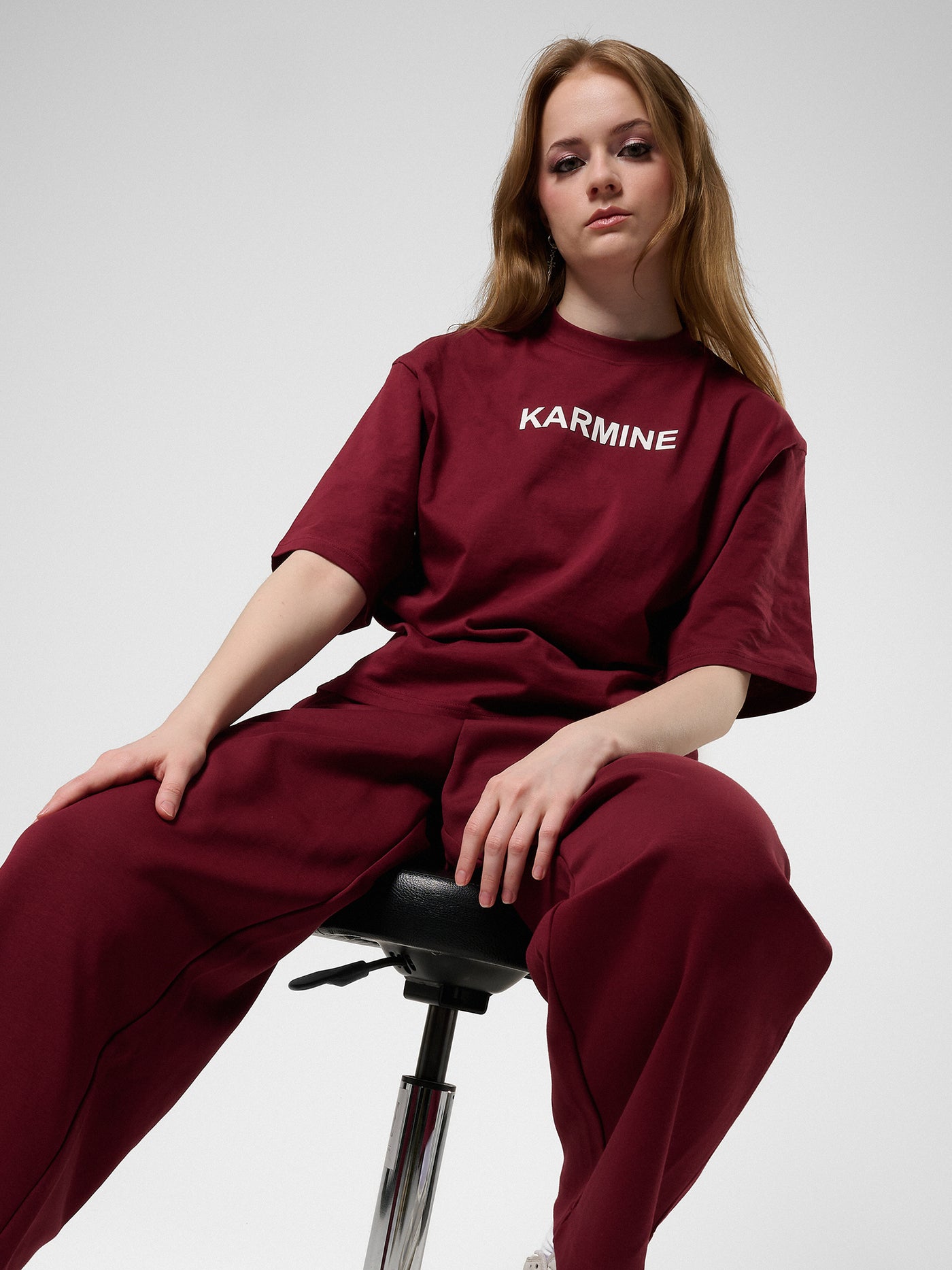 FW25 - Le Tee Boxy Bordeaux