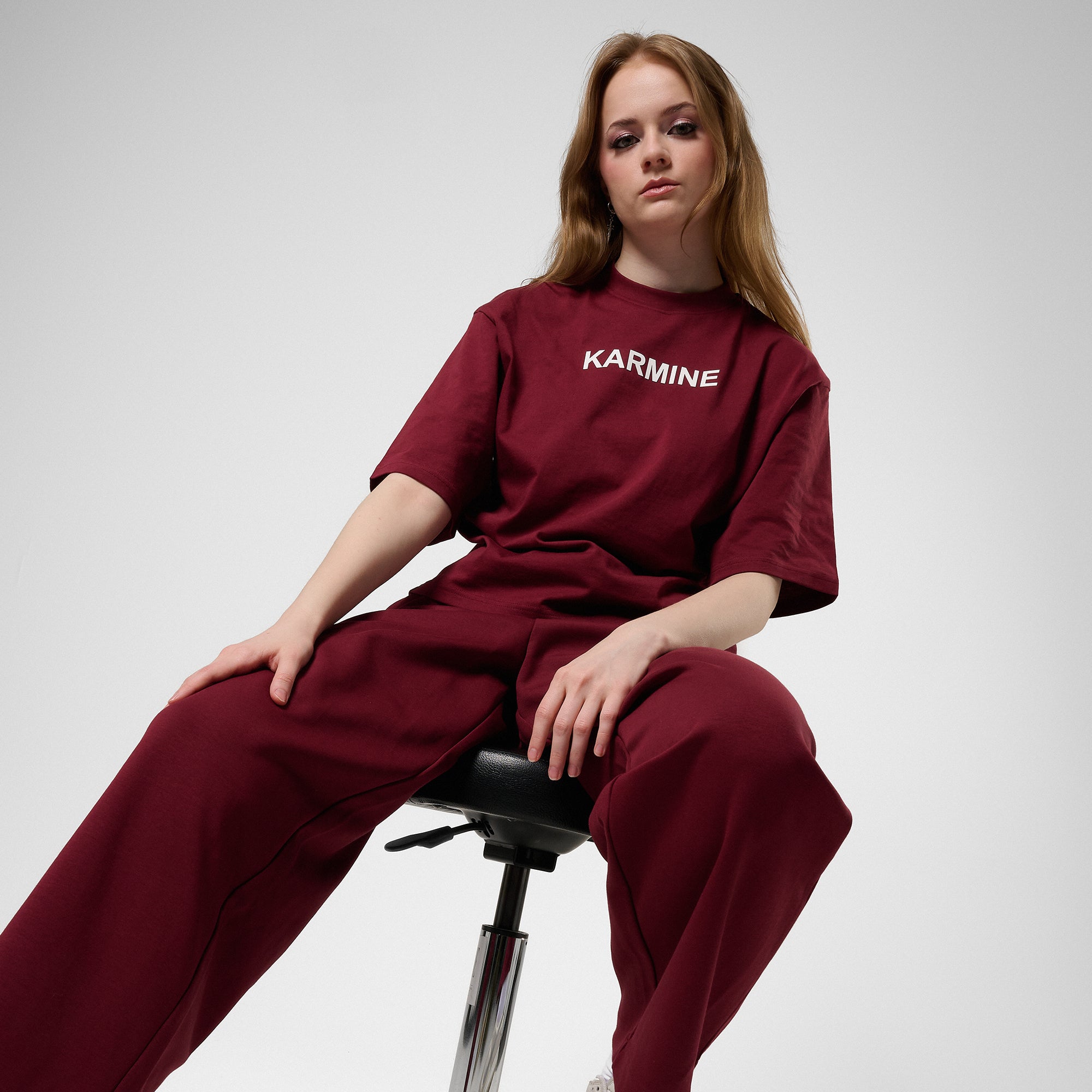 FW25 - Le Tee Boxy Bordeaux