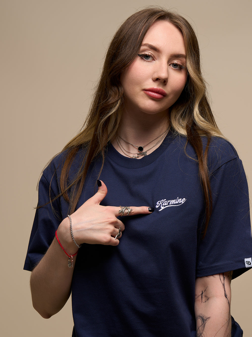 T-shirt baseball bleu