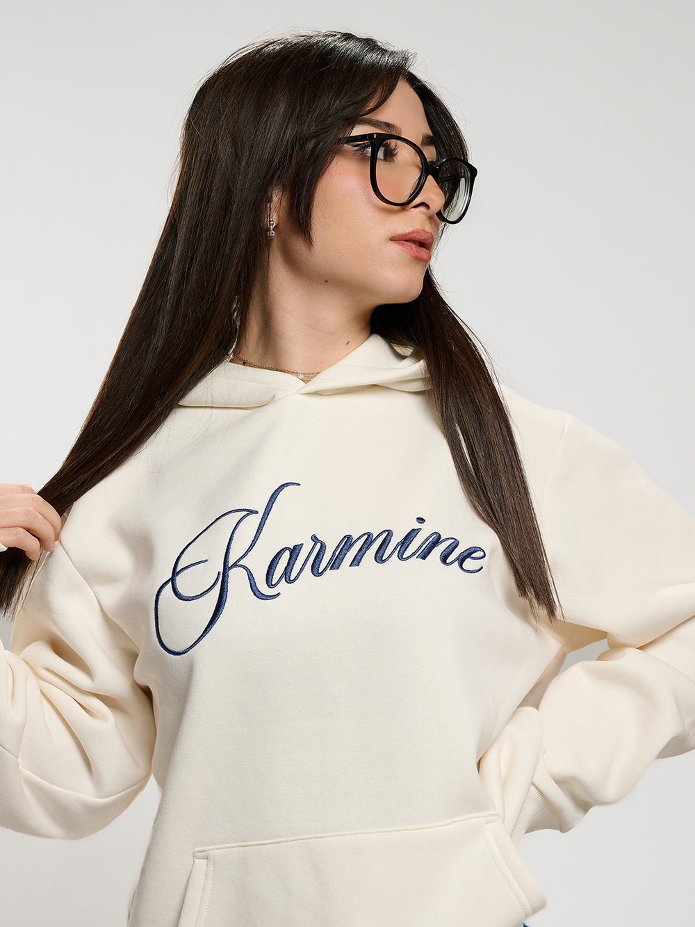 Hoodie Campus Beige