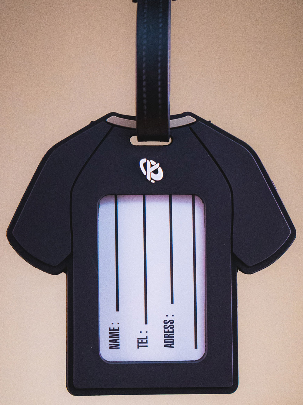 Étiquette de valise Karmine Noir