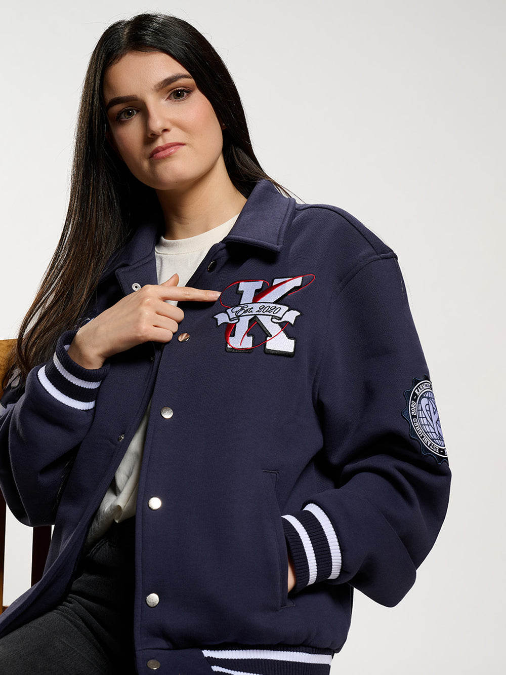 Varsity Jacket Campus Navy