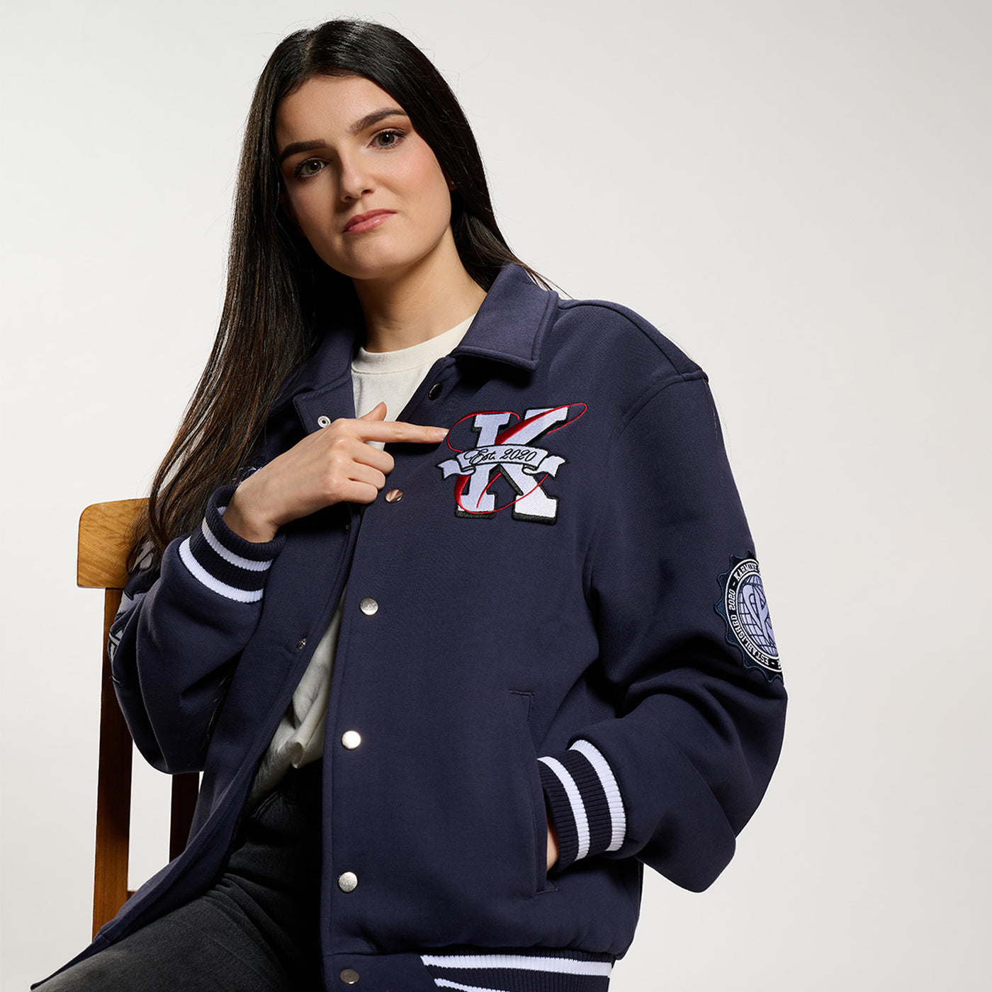 Varsity Jacket Campus Navy