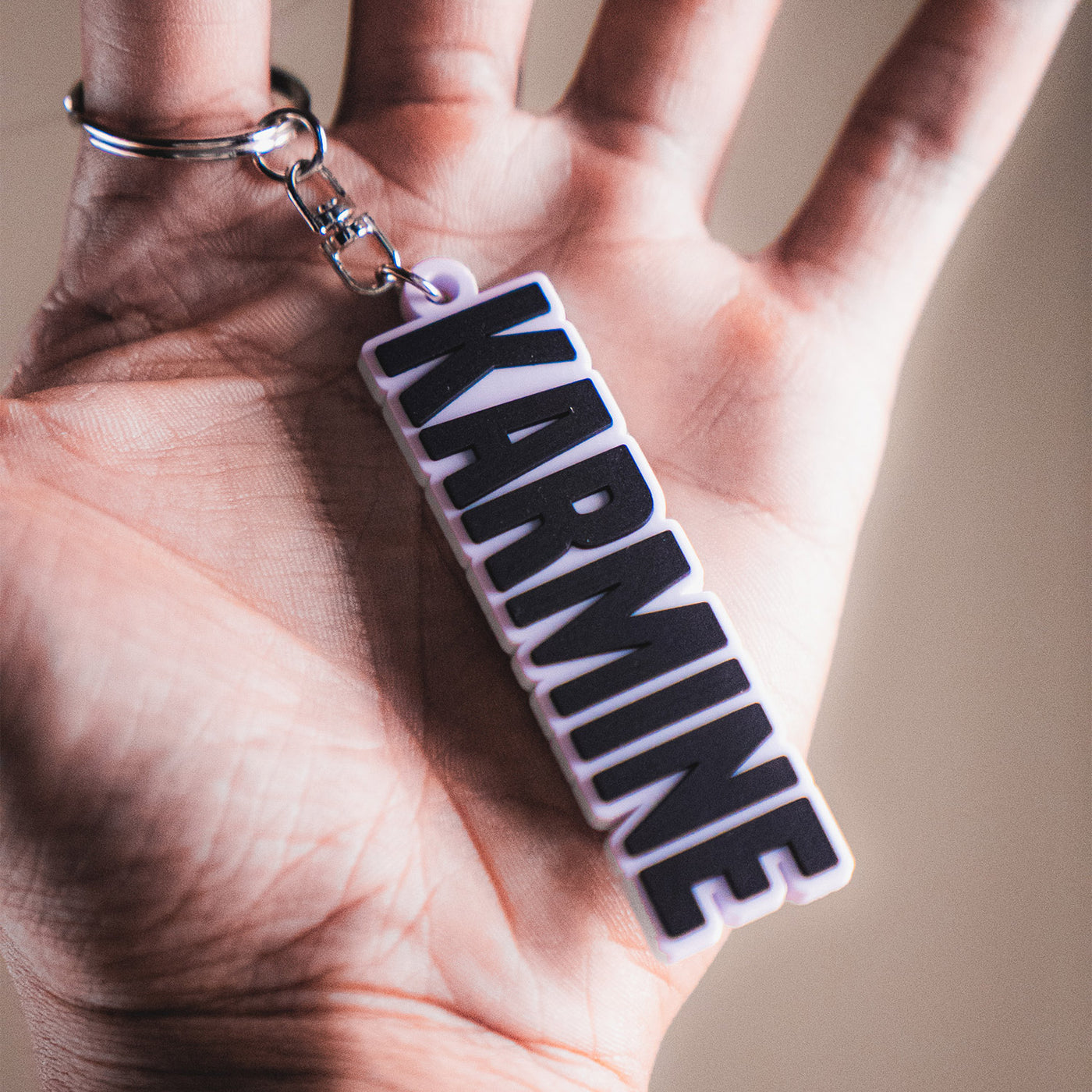 Karmine Black key ring