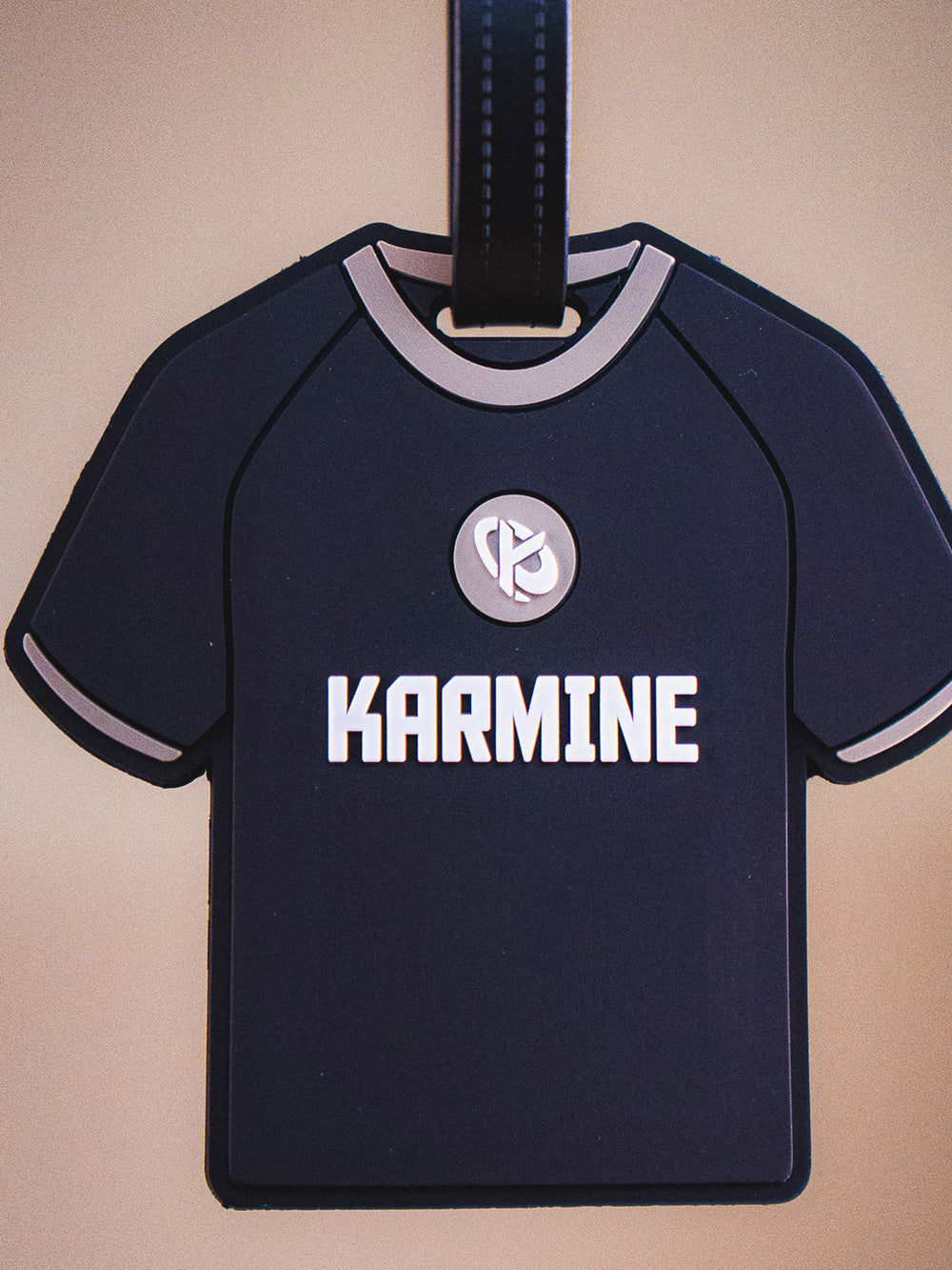 Étiquette de valise Karmine Noir