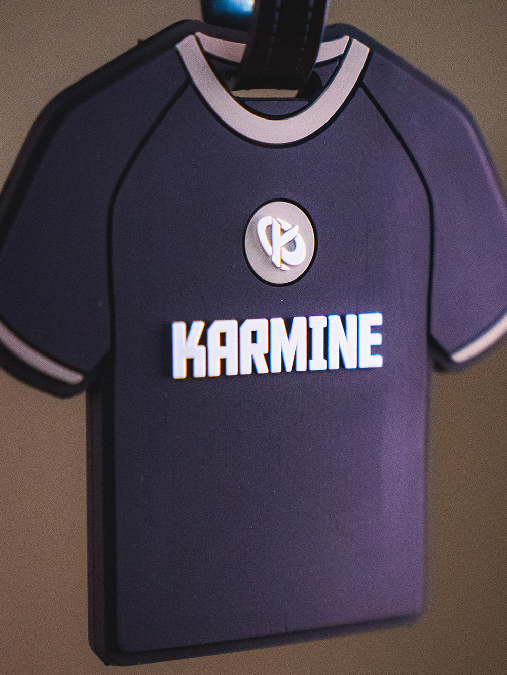 Karmine Black Suitcase Tag