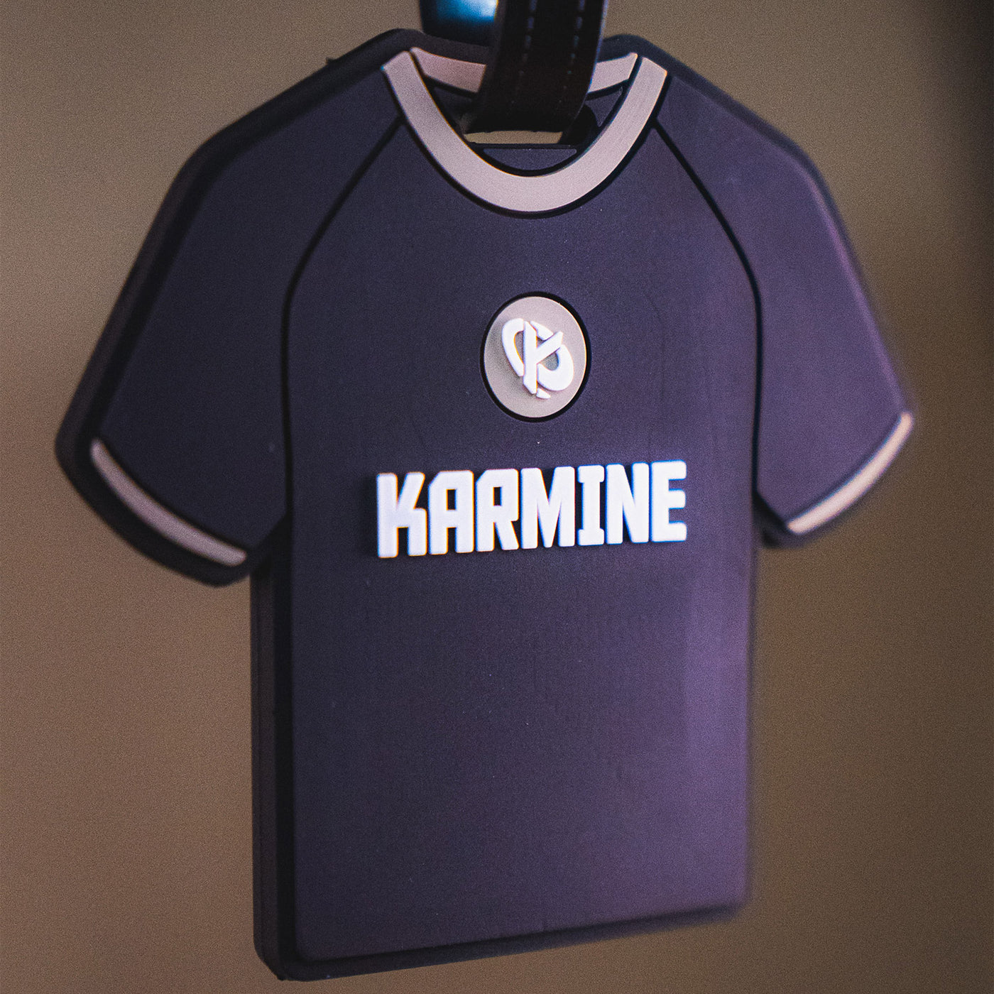 Étiquette de valise Karmine Noir